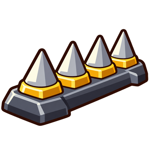 A strip of sharp tacks (the in-game Tack Strip icon)